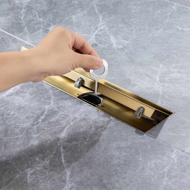 12" W Linear Grid Shower Drain Bed Bath & Beyond 39406811